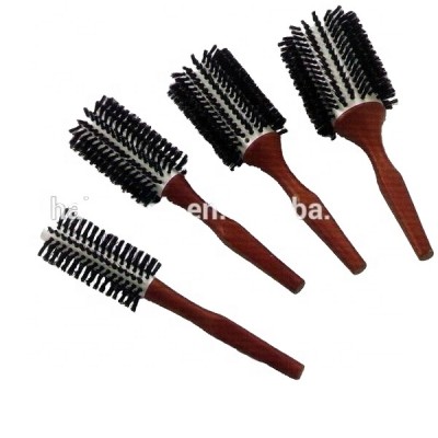 Professional bristle mixing nylon newest model bamboo wood hair brush