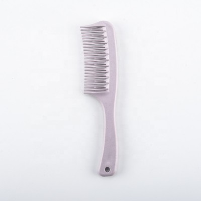 Plant degradable material personal care household wide tooth comb  cross tooth hair comb