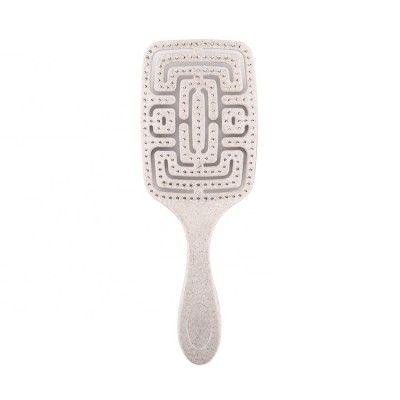 Natural fiber brush PLA material biodegradable hair brushes manufacturers personal care detangling brush