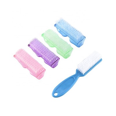 Hot sale small nail cleaning brush set makeup tools plastic nail manicure brush