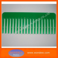 Plastic wide tooth comb