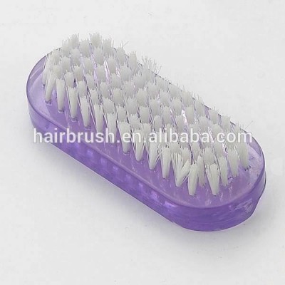 Plastic thin nail brush color available supplier ningbo cleaning brush of nail set