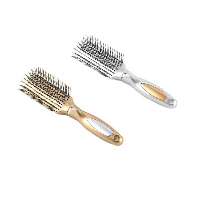 detangle hairbrush comb oem custom detangle brush vent brush with logo metal spray paint hairbrush